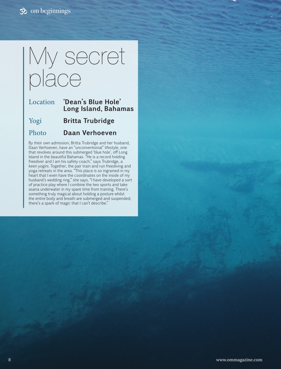 OM Yoga Magazine Preview Pages