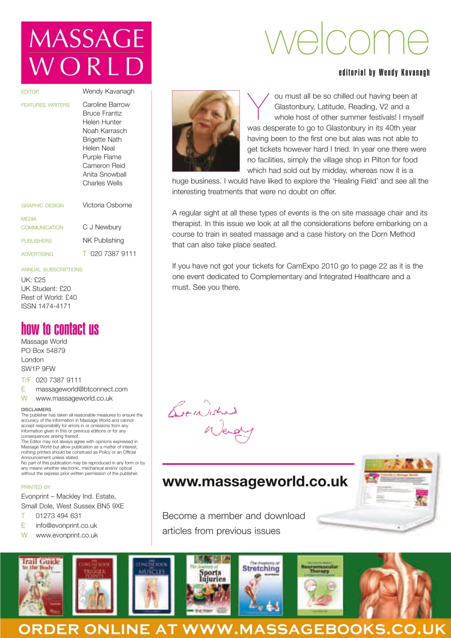 Massage World Preview Pages