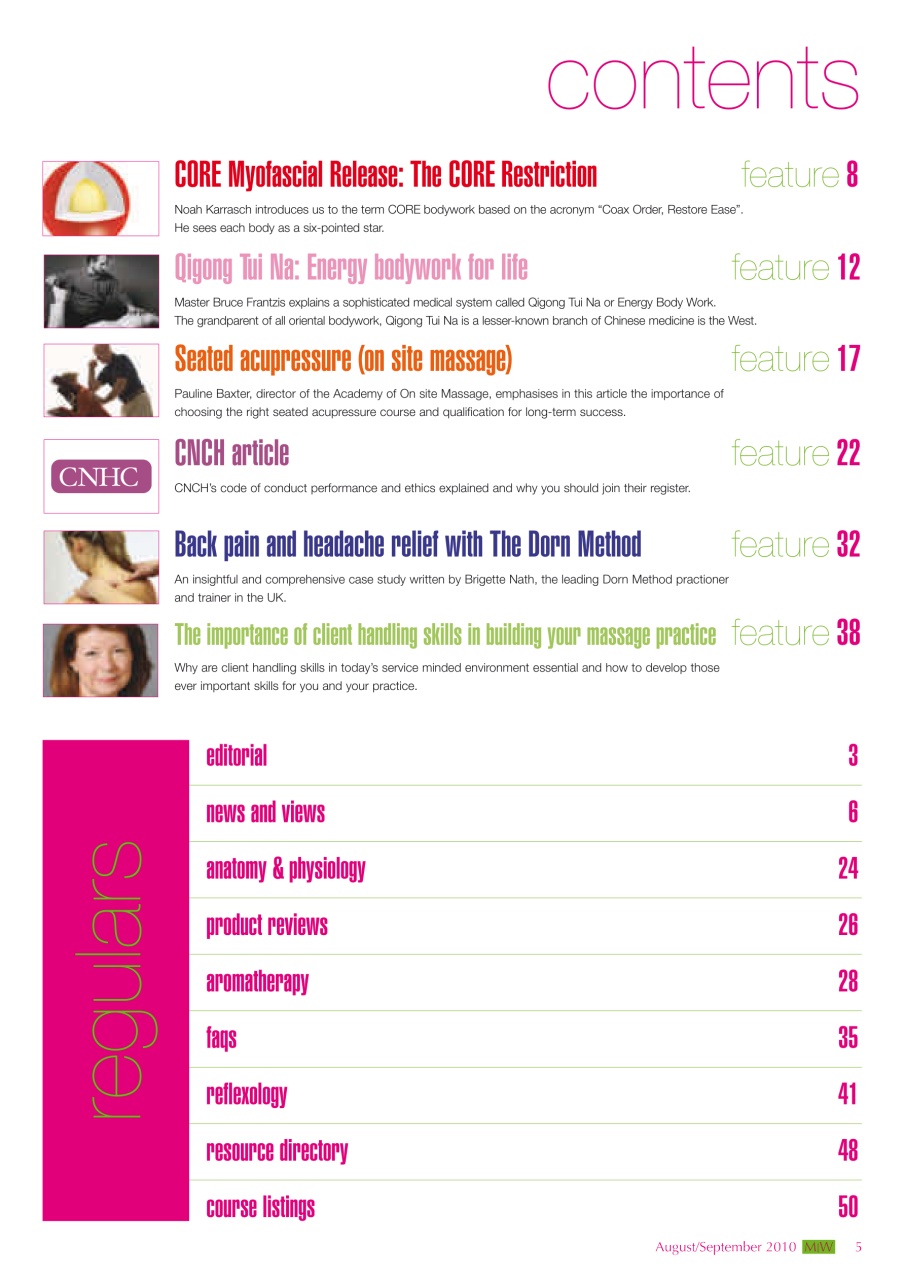 Massage World Preview Pages