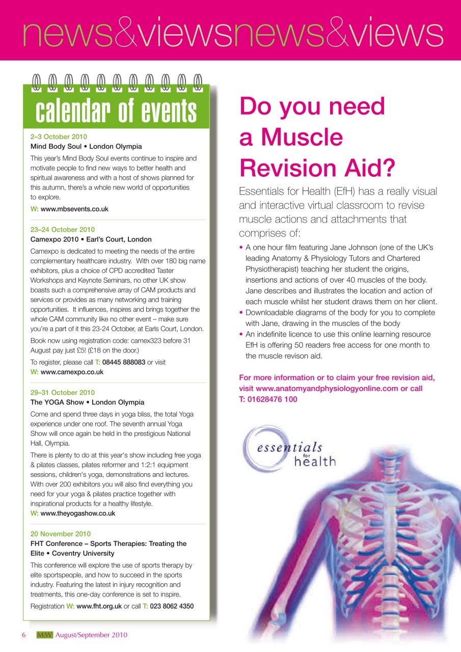 Massage World Preview Pages