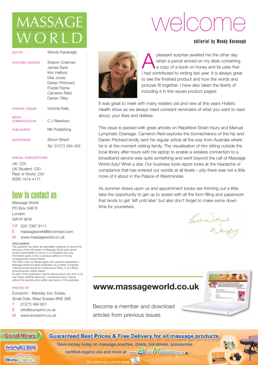 Massage World Preview Pages