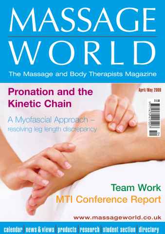 Massage World issue Massage World Apr–May 2009