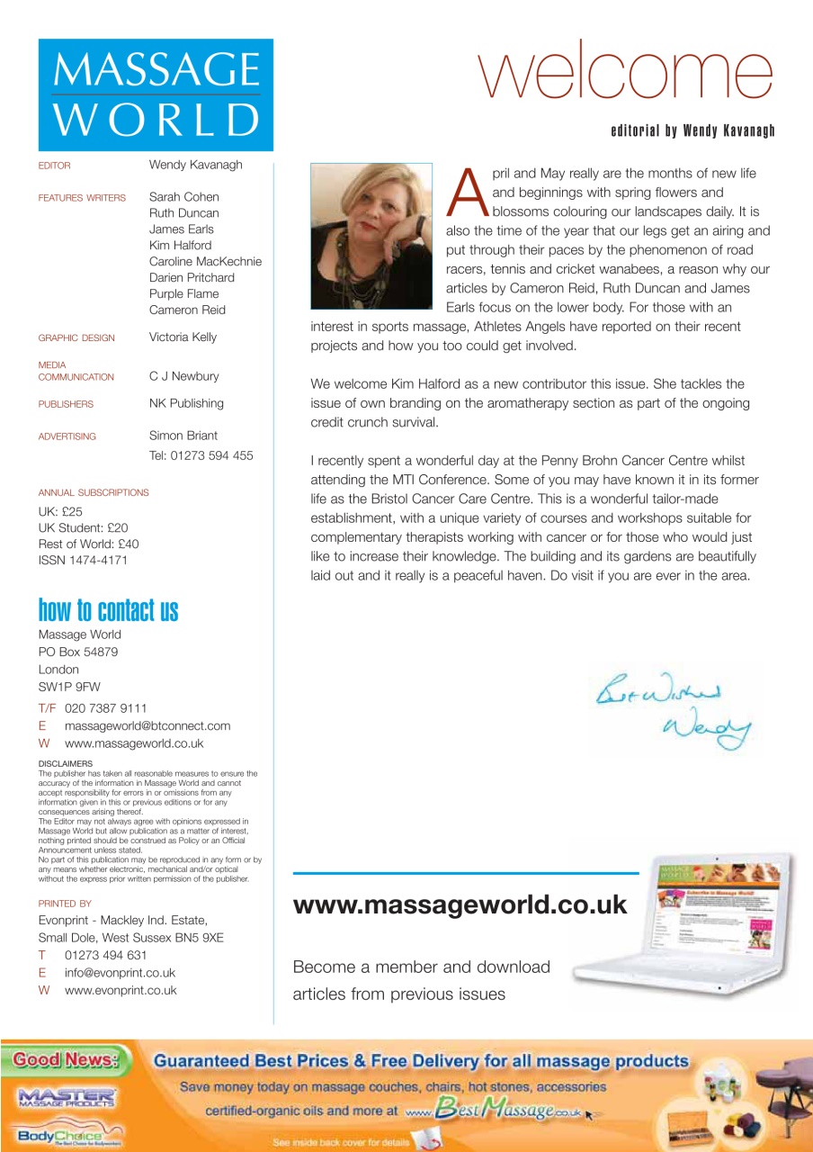 Massage World Preview Pages