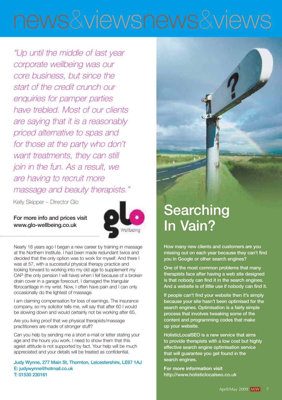 Massage World Preview Pages