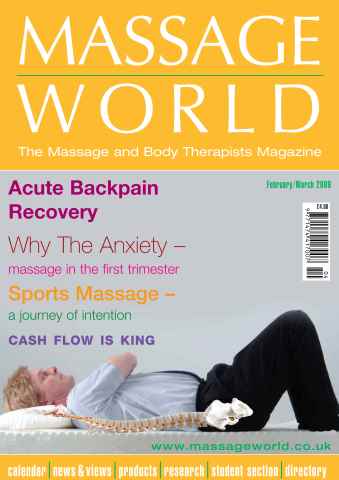 Massage World issue Massage World Feb–Mar 2009