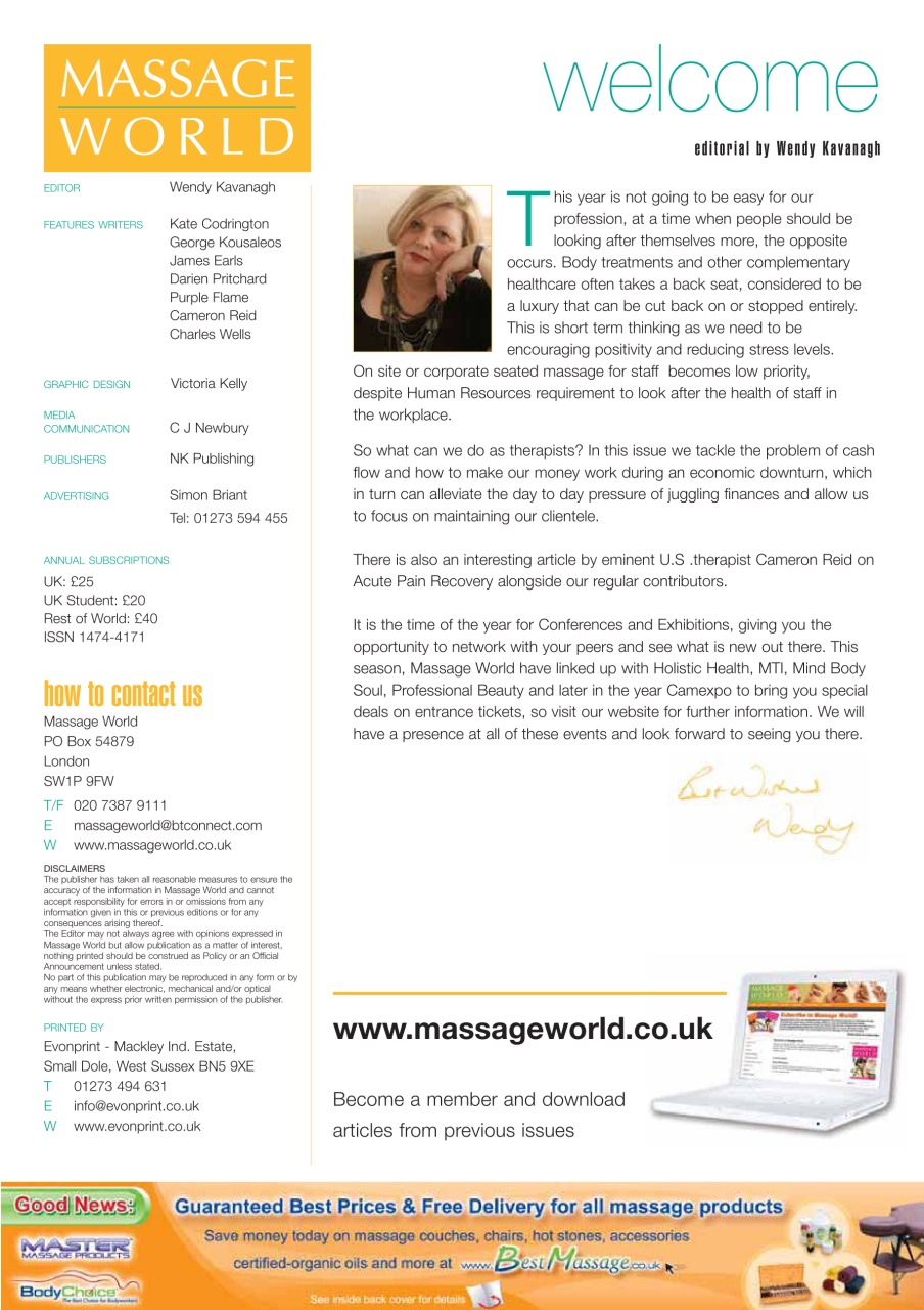Massage World Preview Pages