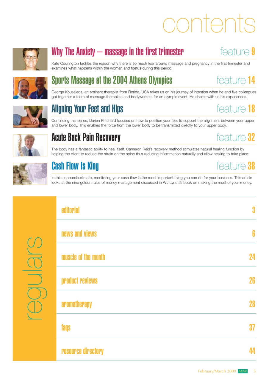 Massage World Preview Pages