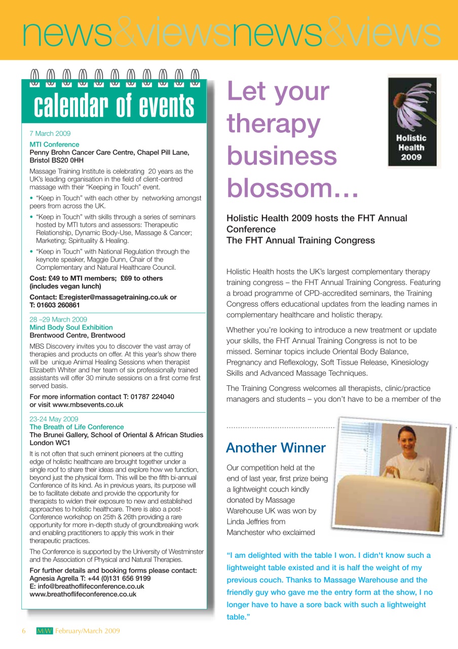 Massage World Preview Pages