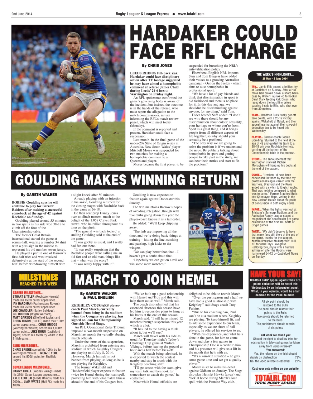 League Express Preview Pages