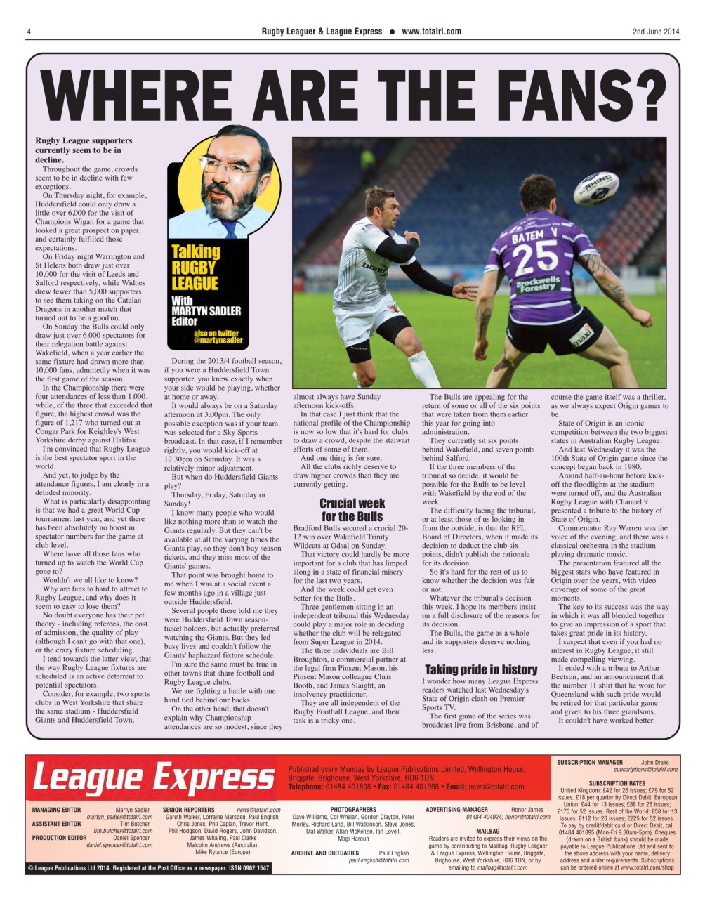 League Express Preview Pages