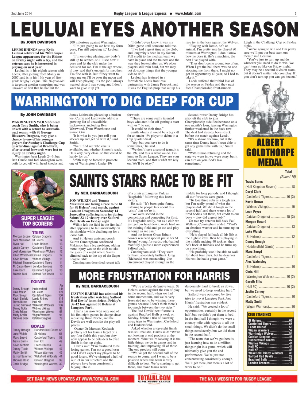 League Express Preview Pages