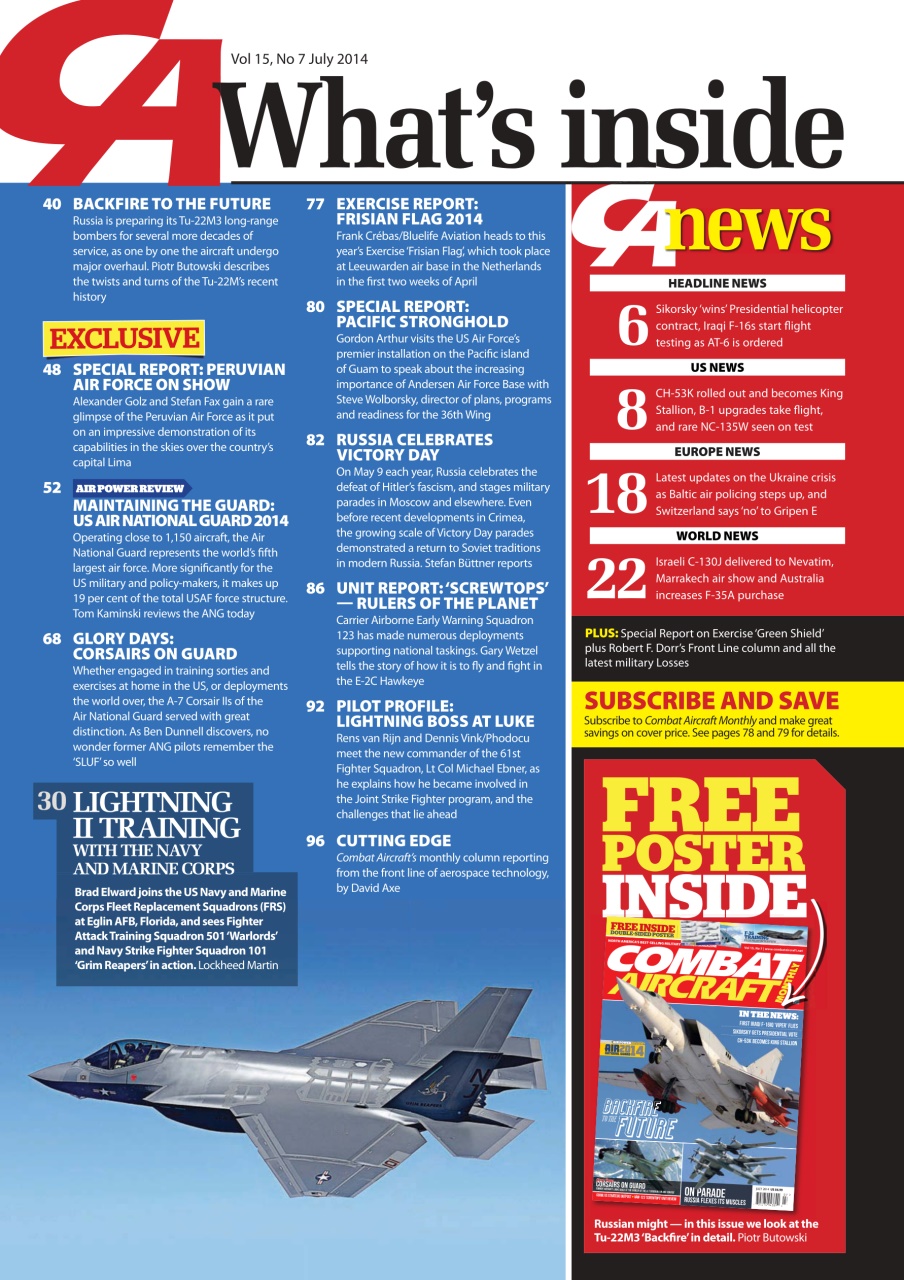 Combat Aircraft Journal Preview Pages