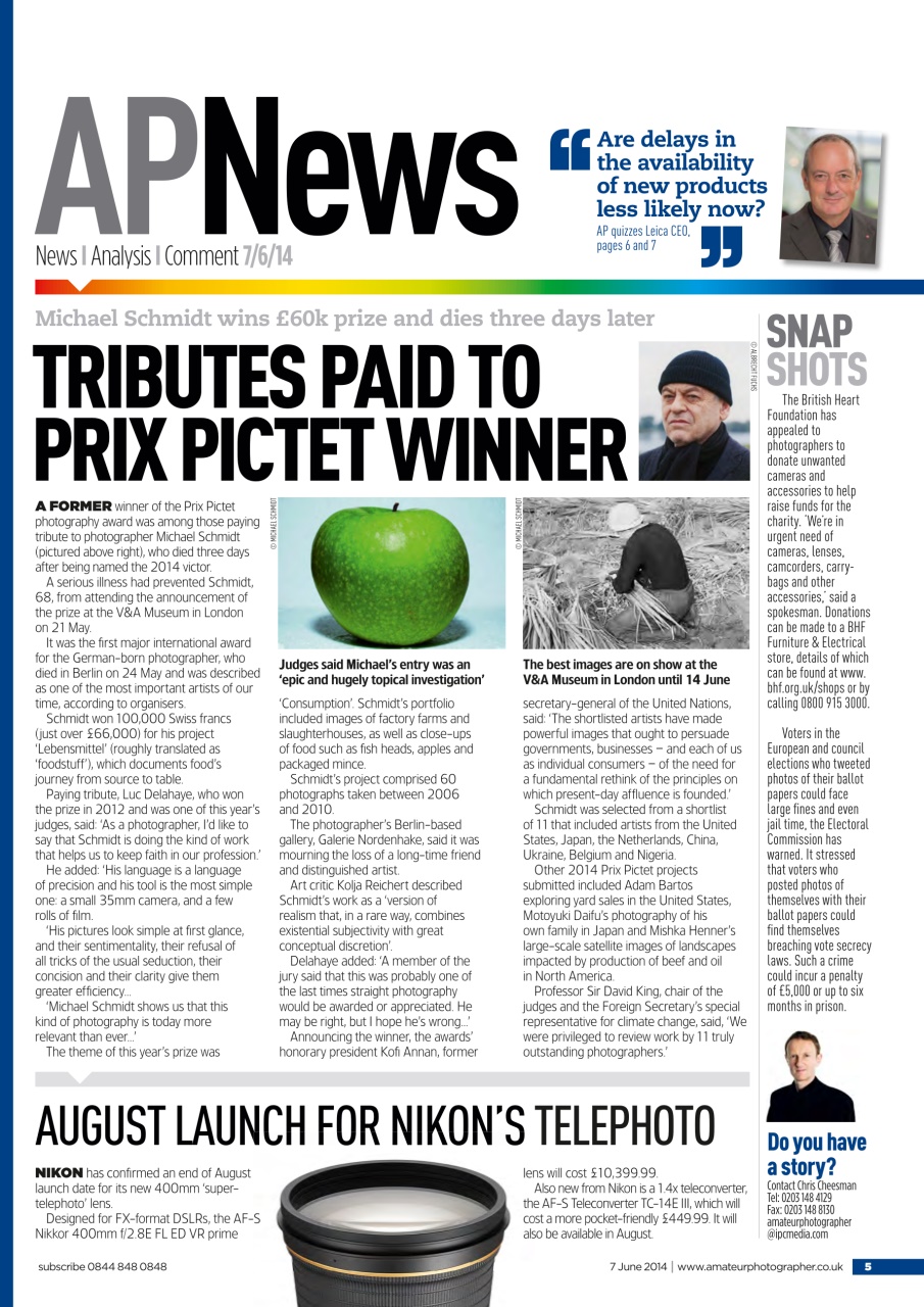 Amateur Photographer Preview Pages