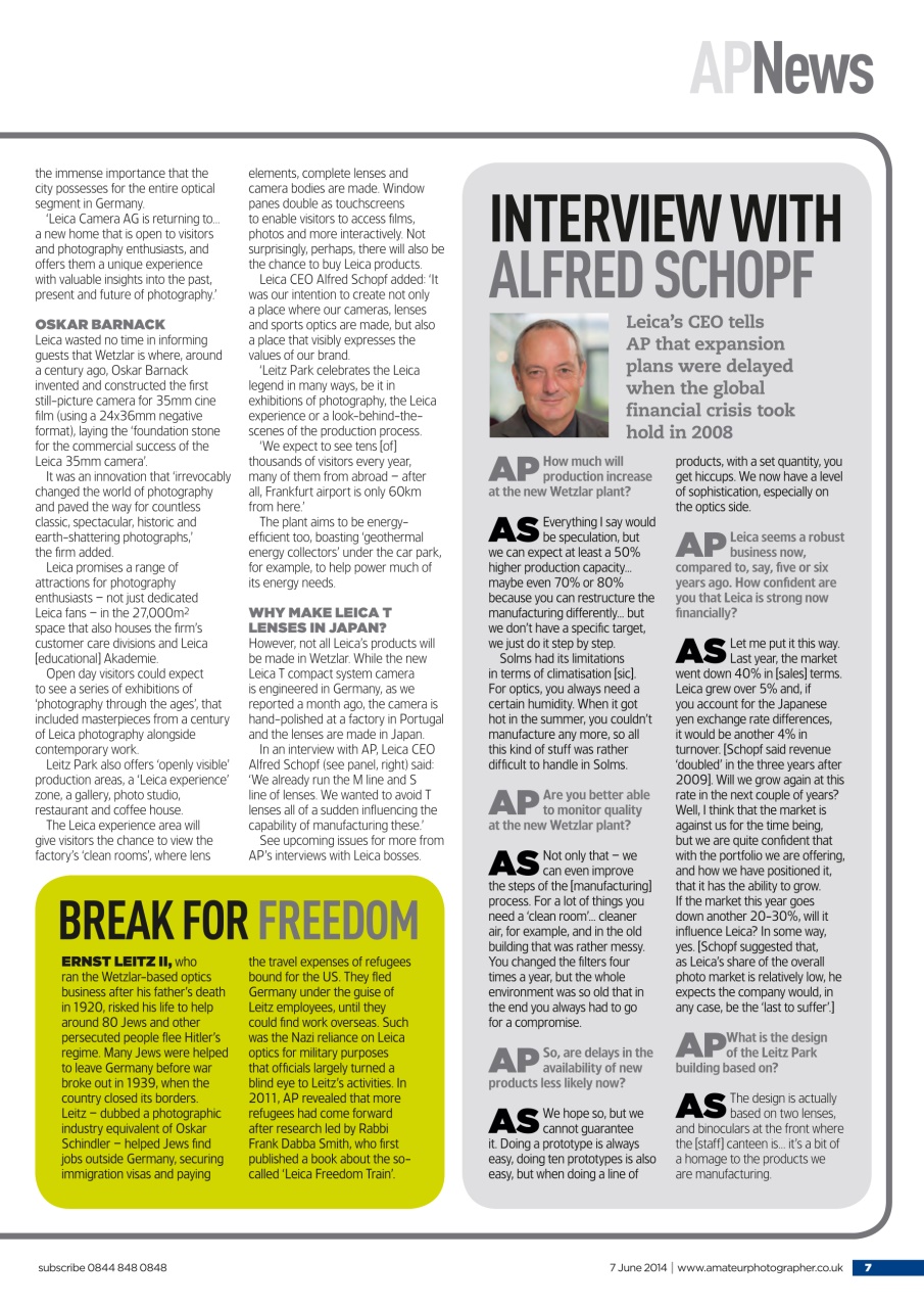 Amateur Photographer Preview Pages