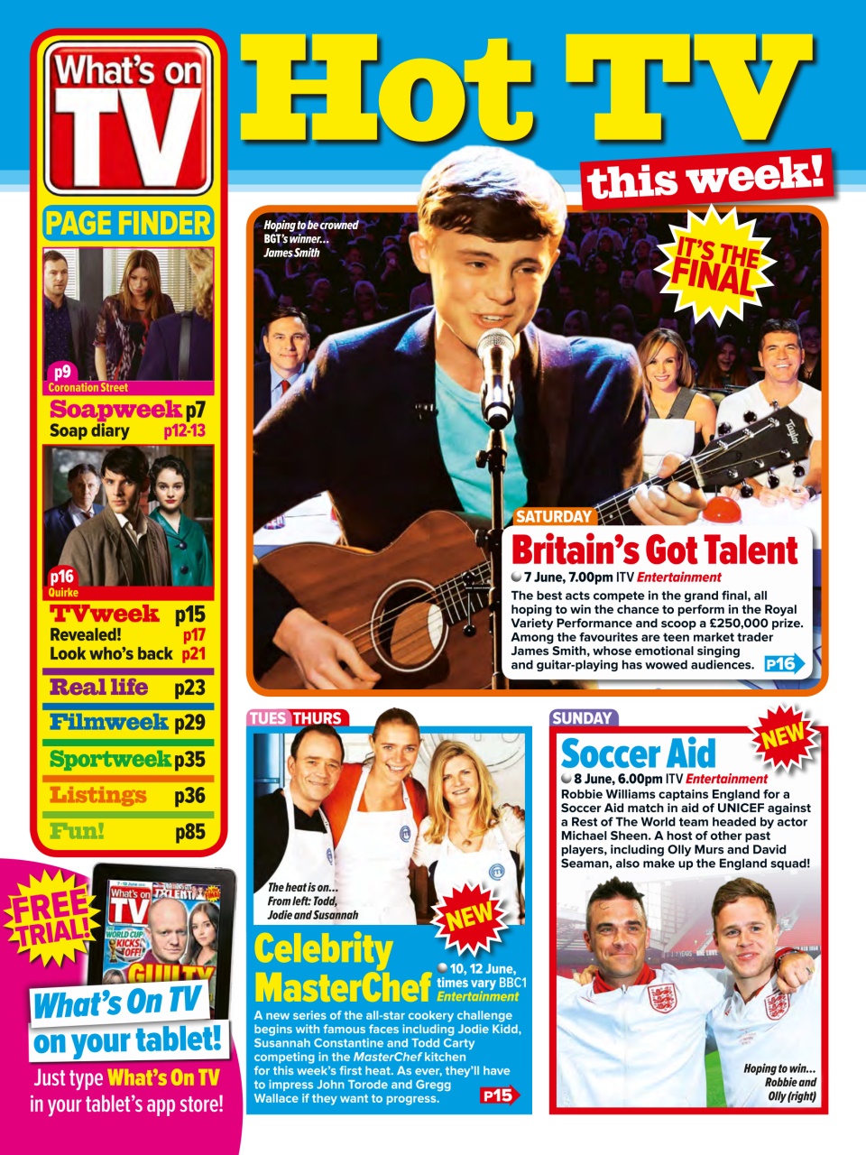 What's on TV Preview Pages