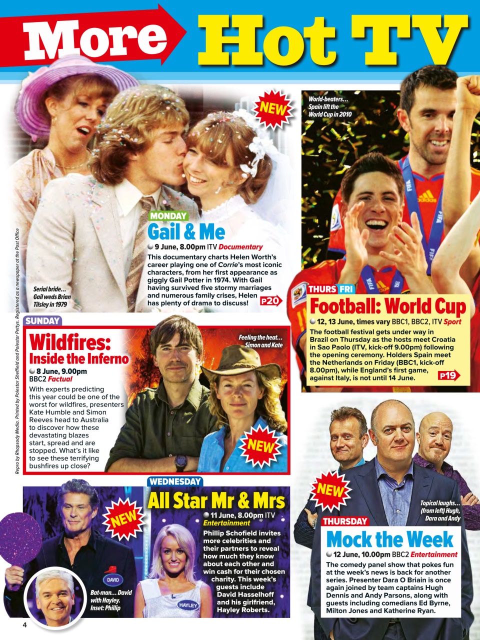 What's on TV Preview Pages