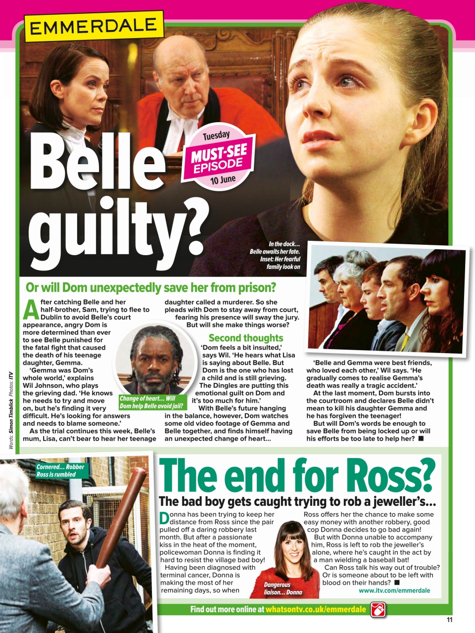 What's on TV Preview Pages