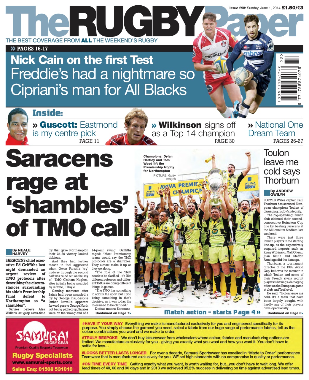The Rugby Paper Preview Pages