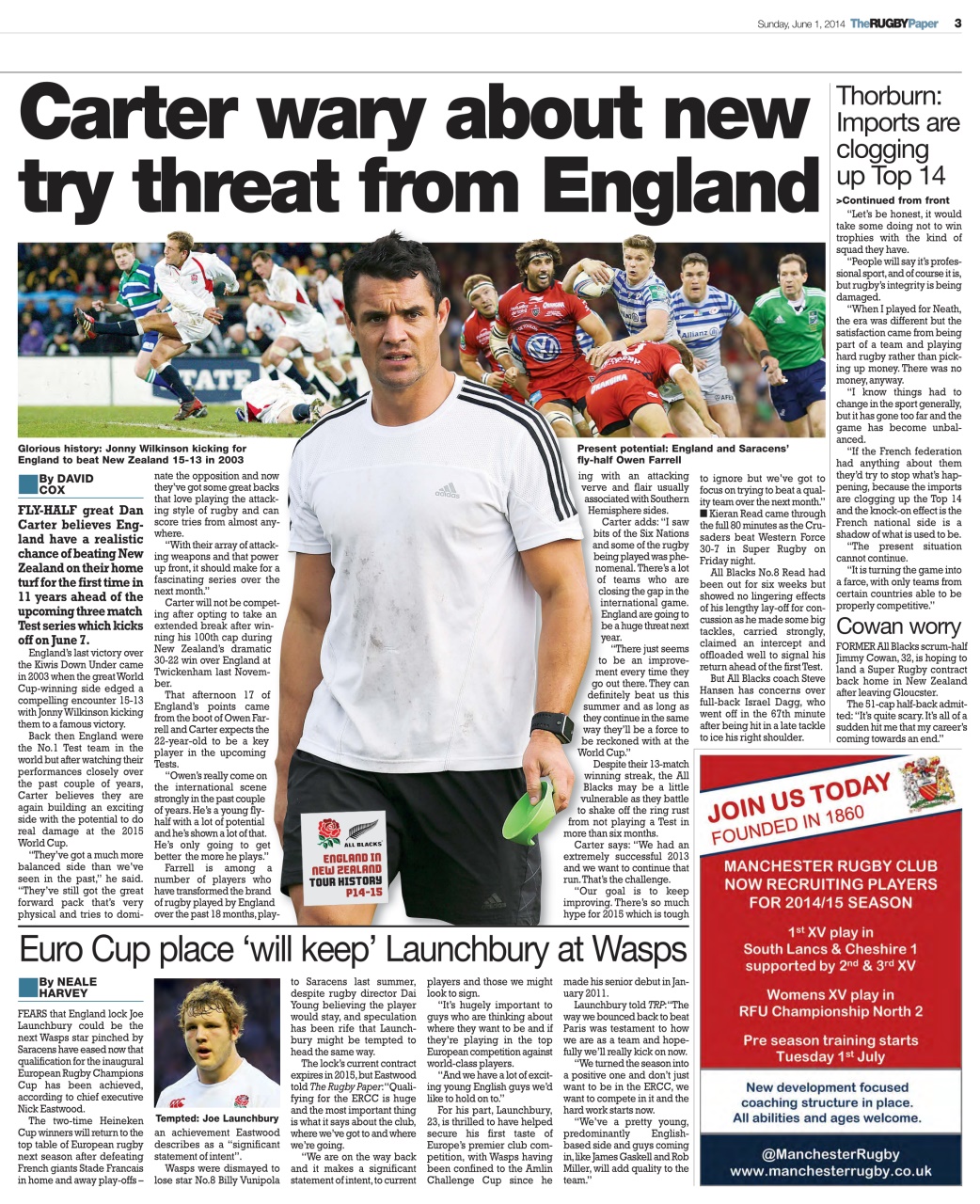 The Rugby Paper Preview Pages
