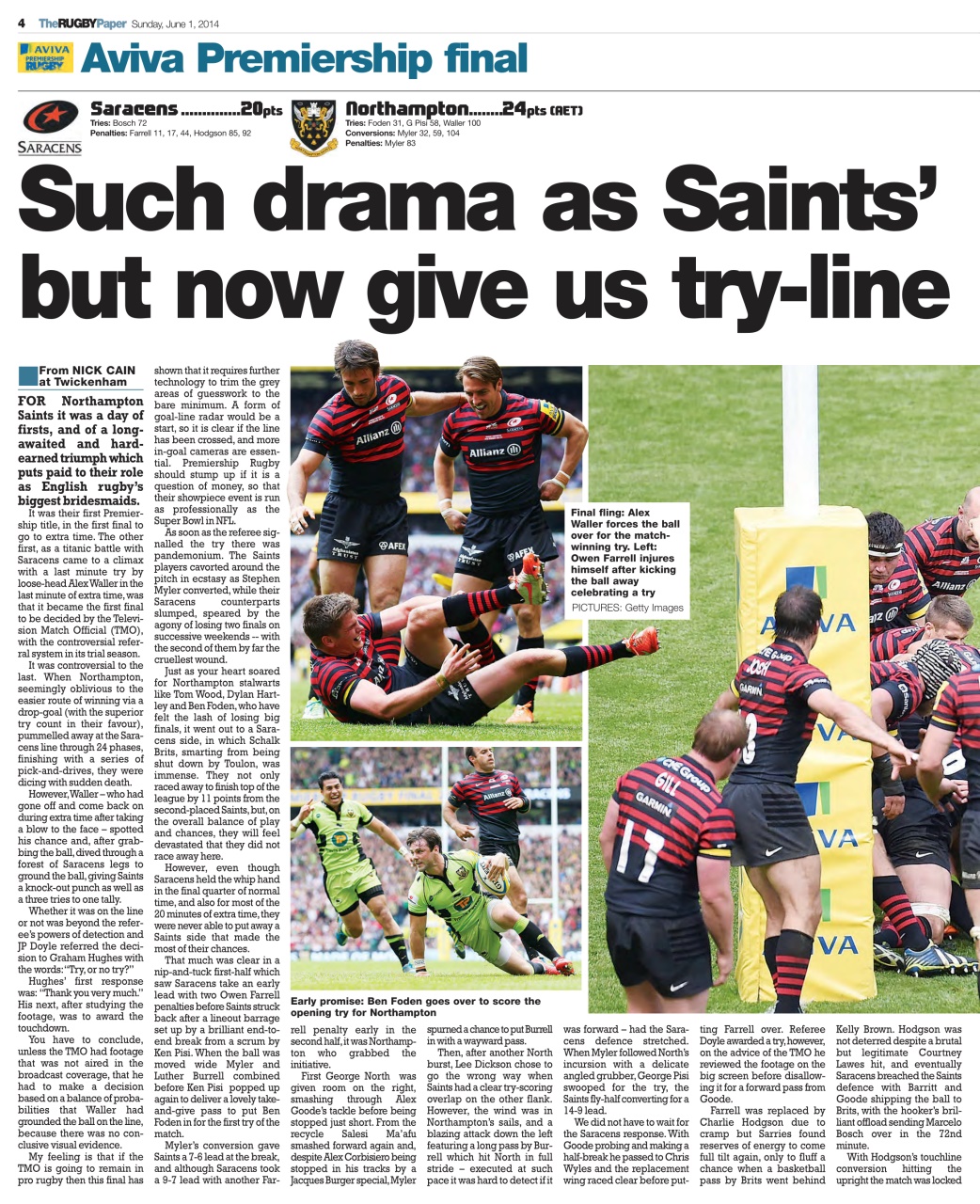 The Rugby Paper Preview Pages