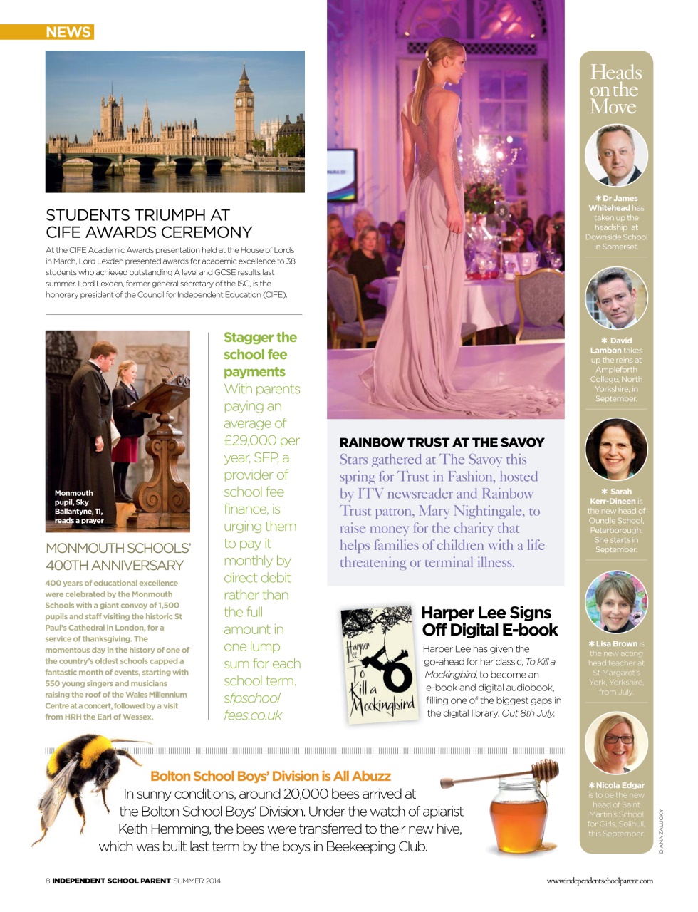 Independent School Parent Preview Pages