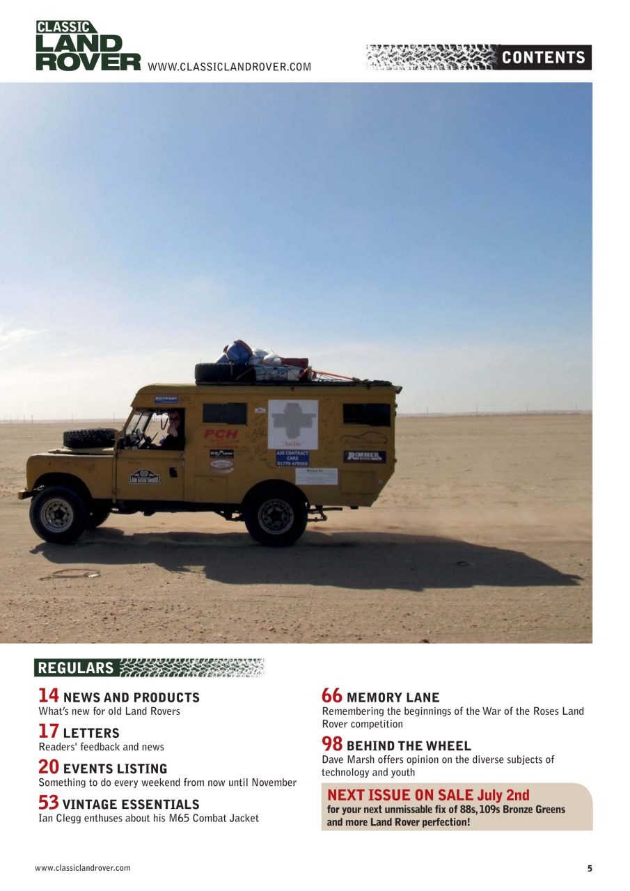 Classic Land Rover Magazine Preview Pages