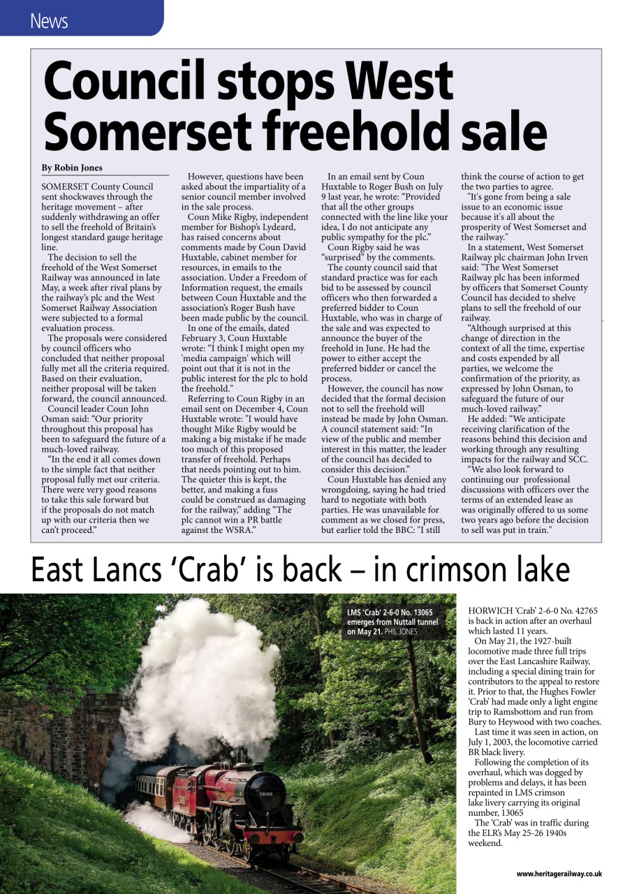 Heritage Railway Preview Pages