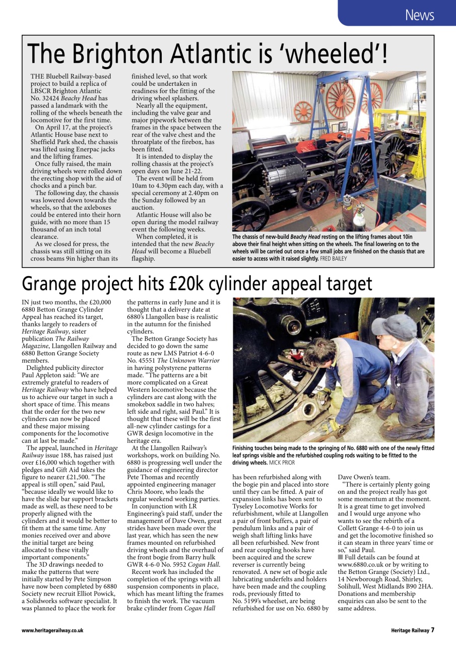 Heritage Railway Preview Pages