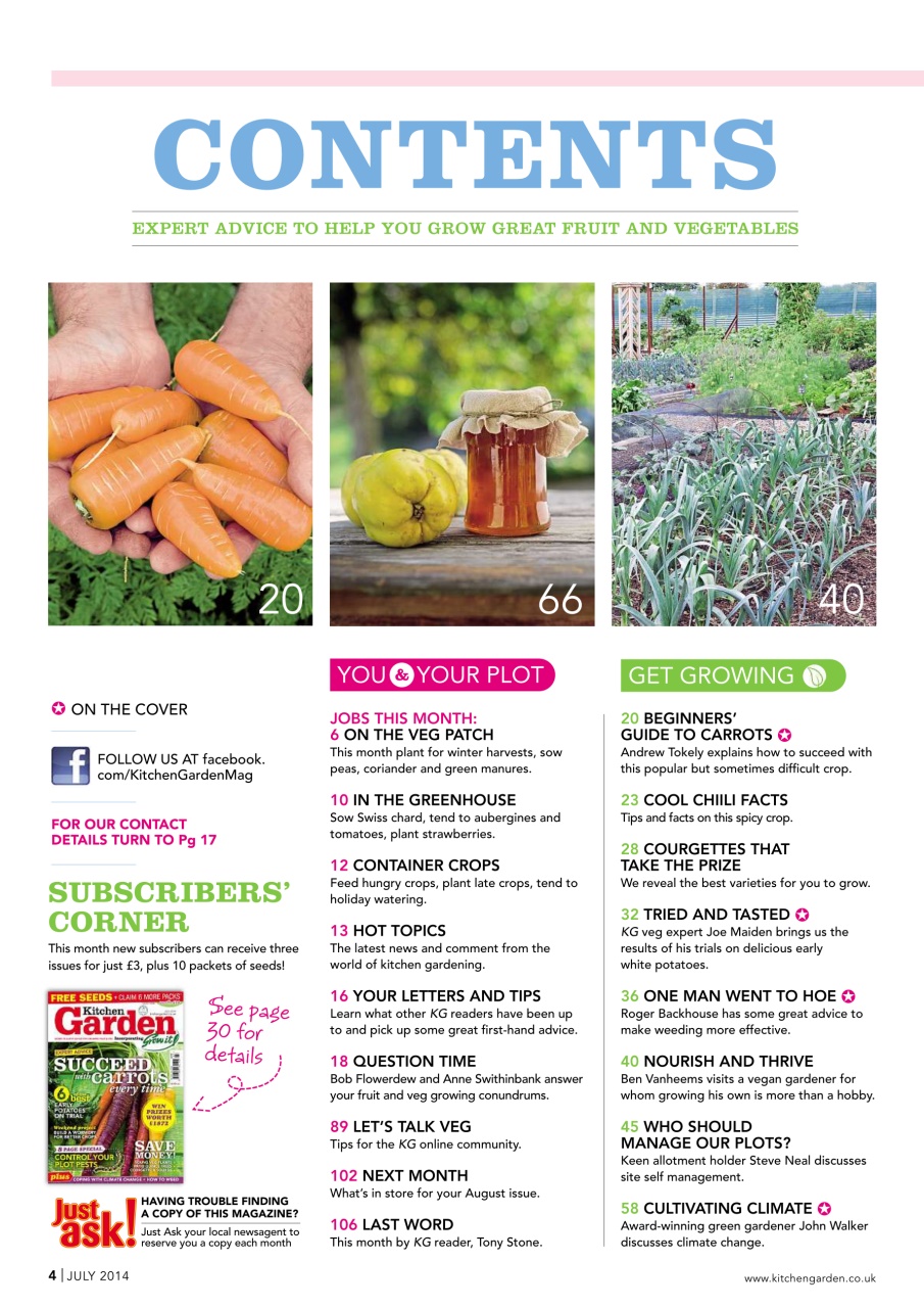 Kitchen Garden Magazine Preview Pages