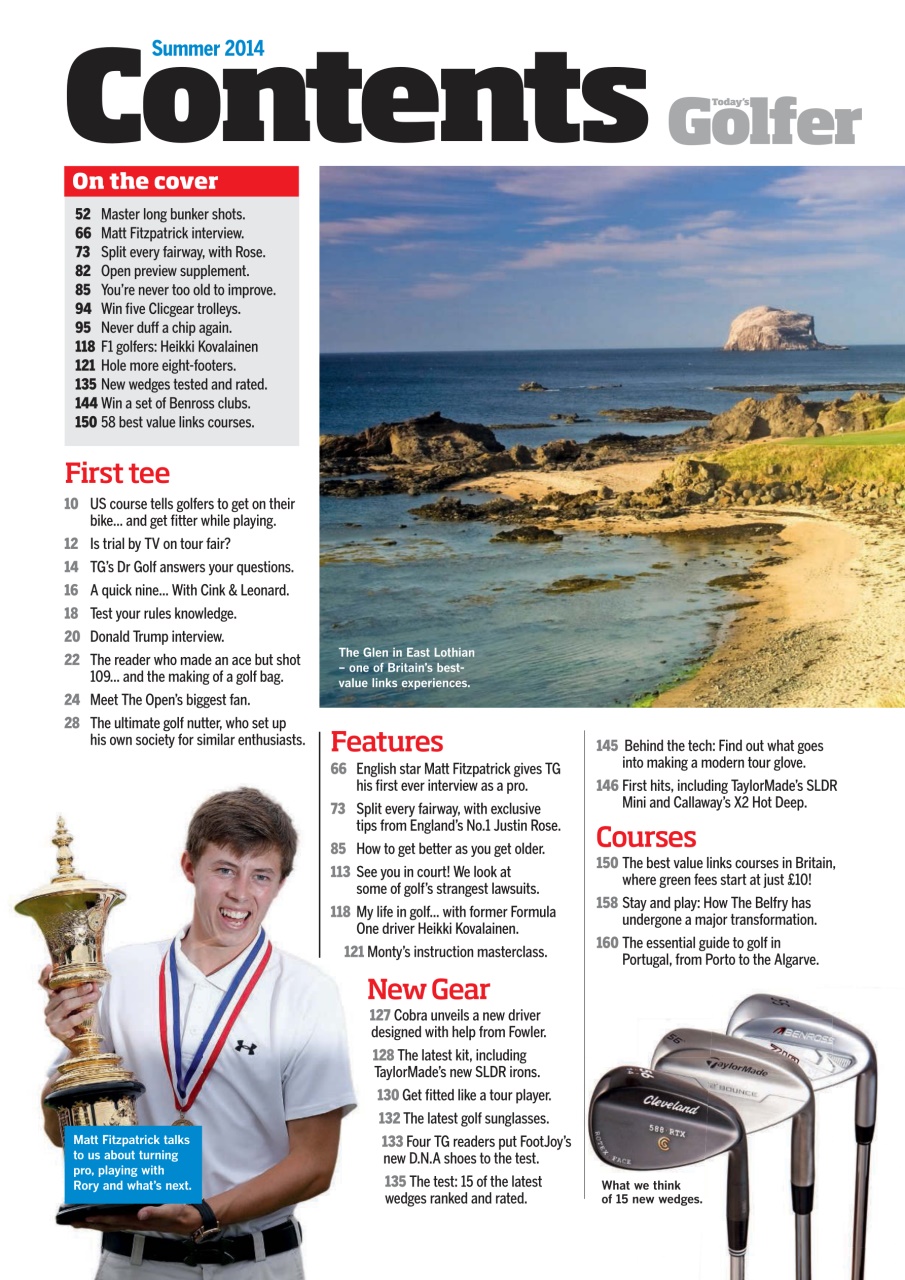 Today's Golfer Preview Pages