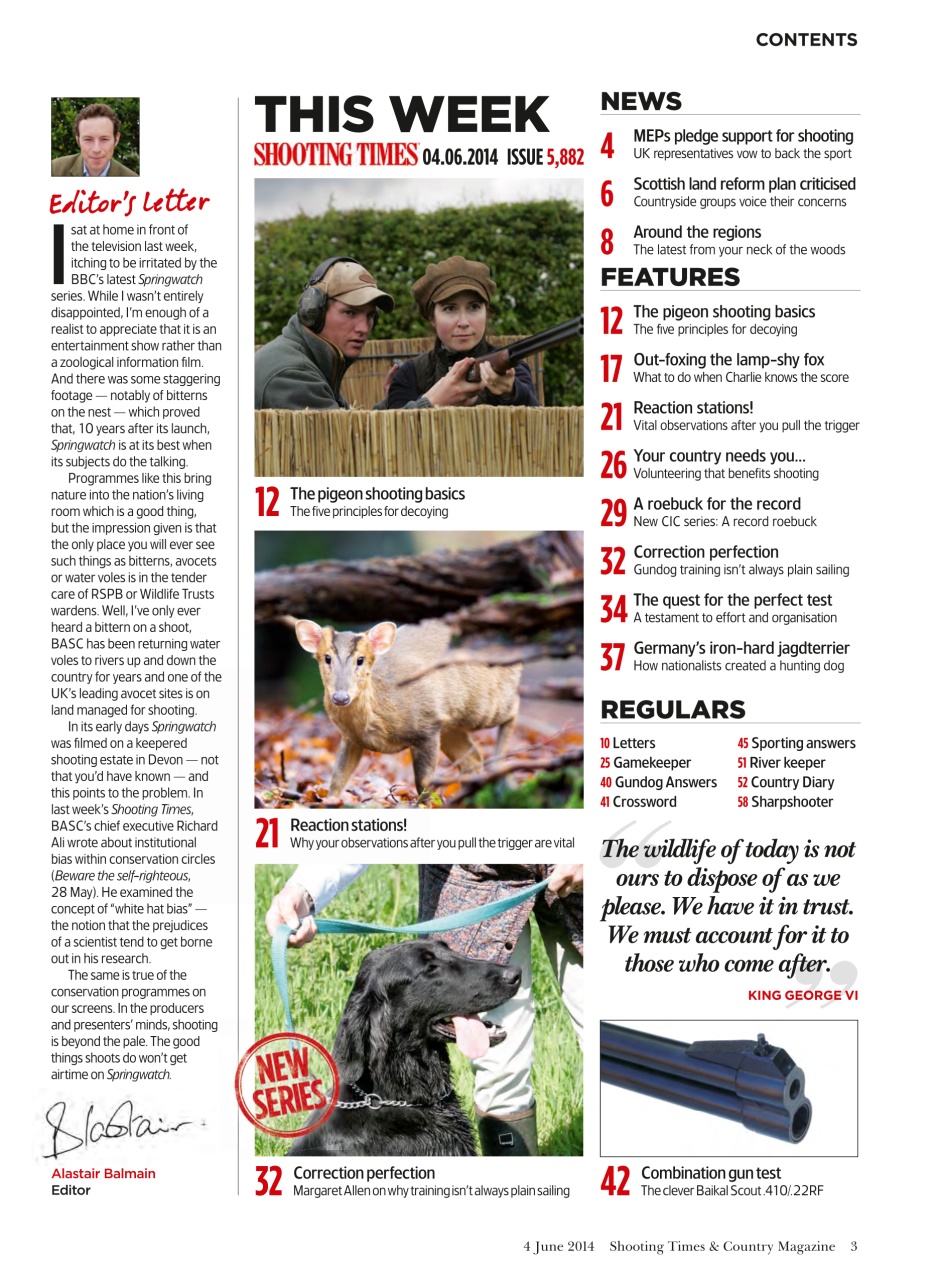 Shooting Times & Country Preview Pages