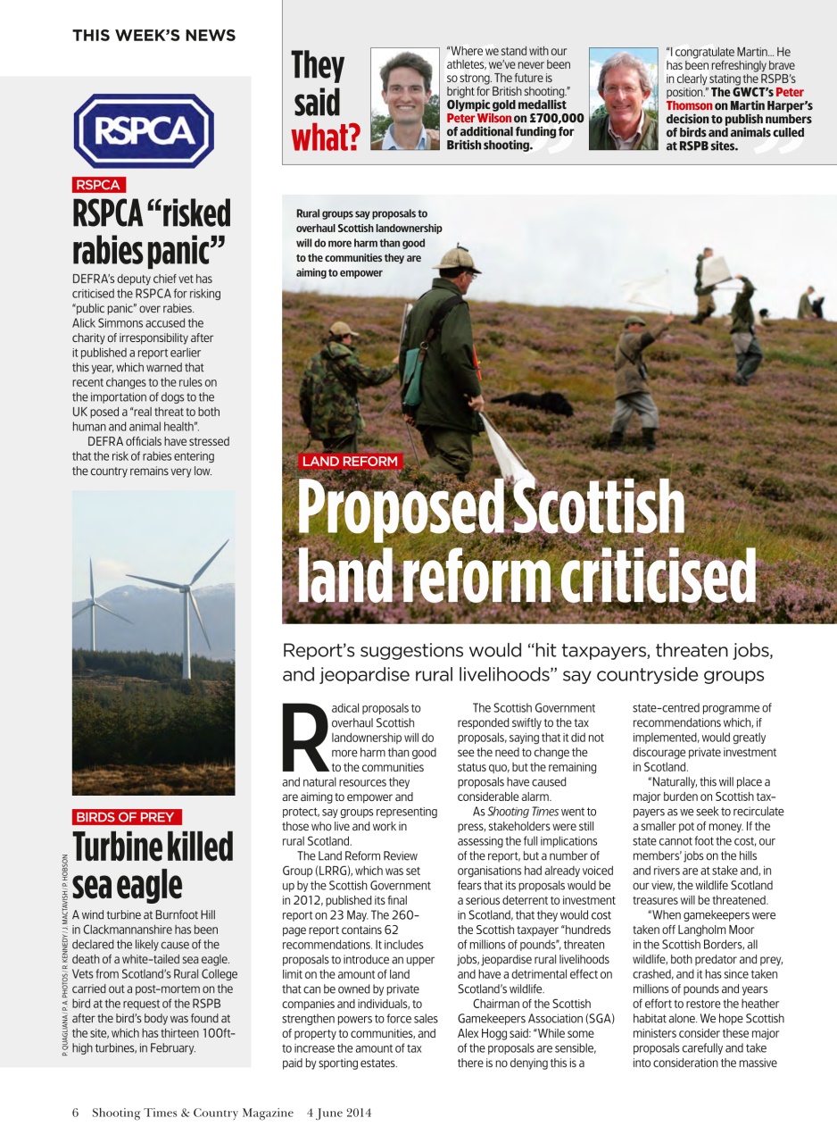 Shooting Times & Country Preview Pages