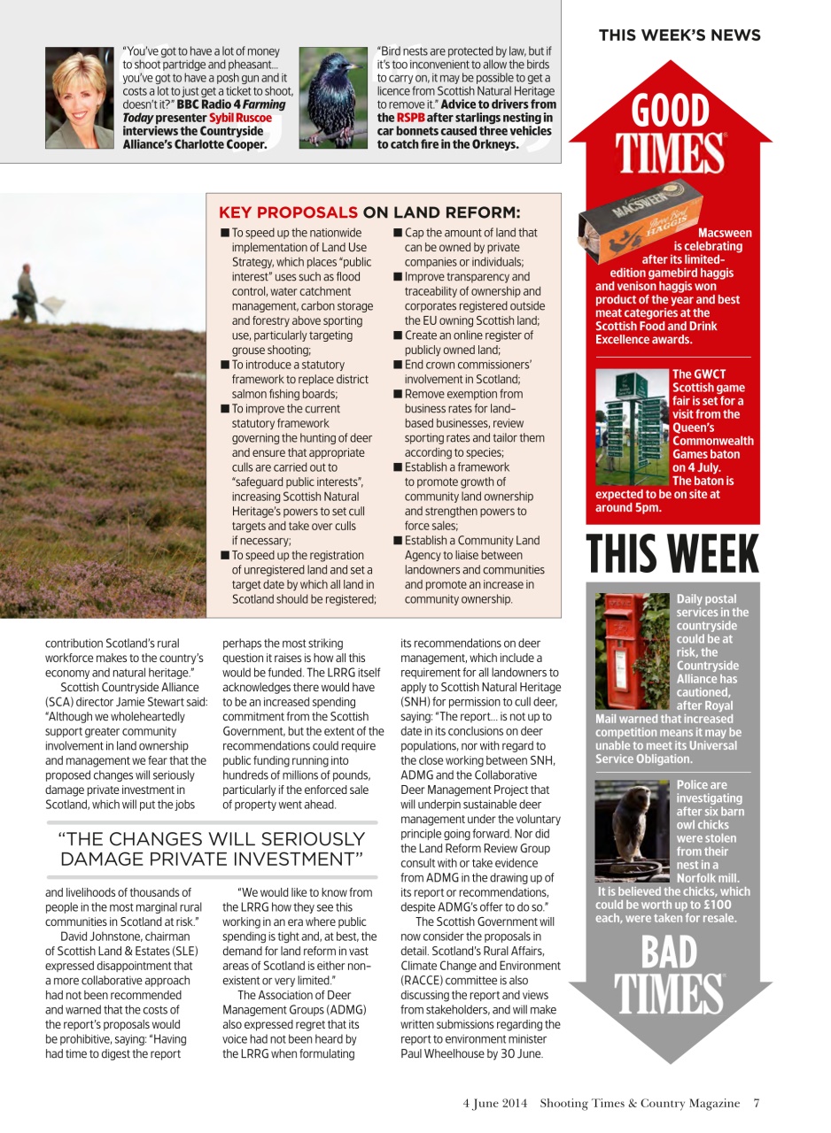 Shooting Times & Country Preview Pages