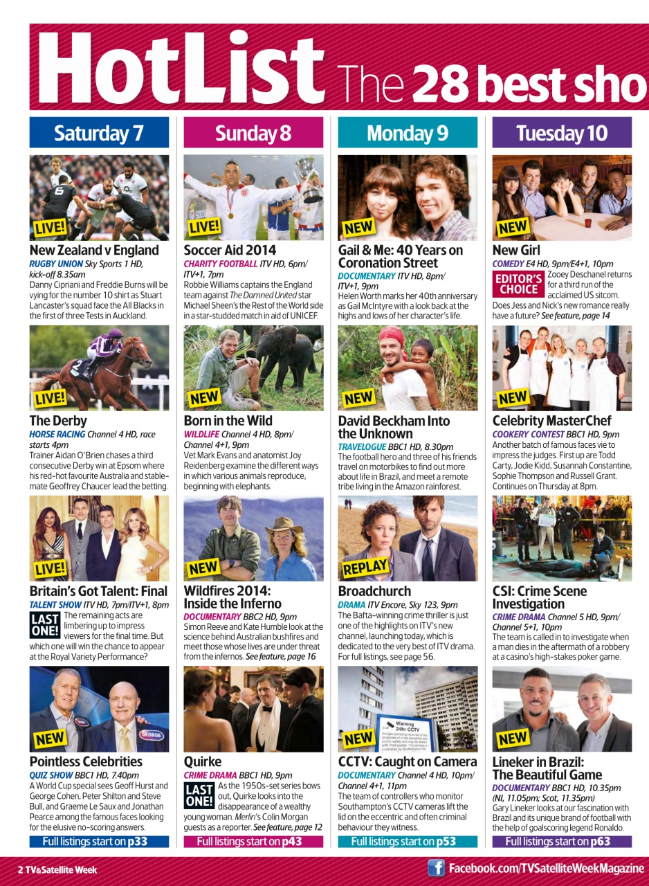 TV & Satellite Week Preview Pages