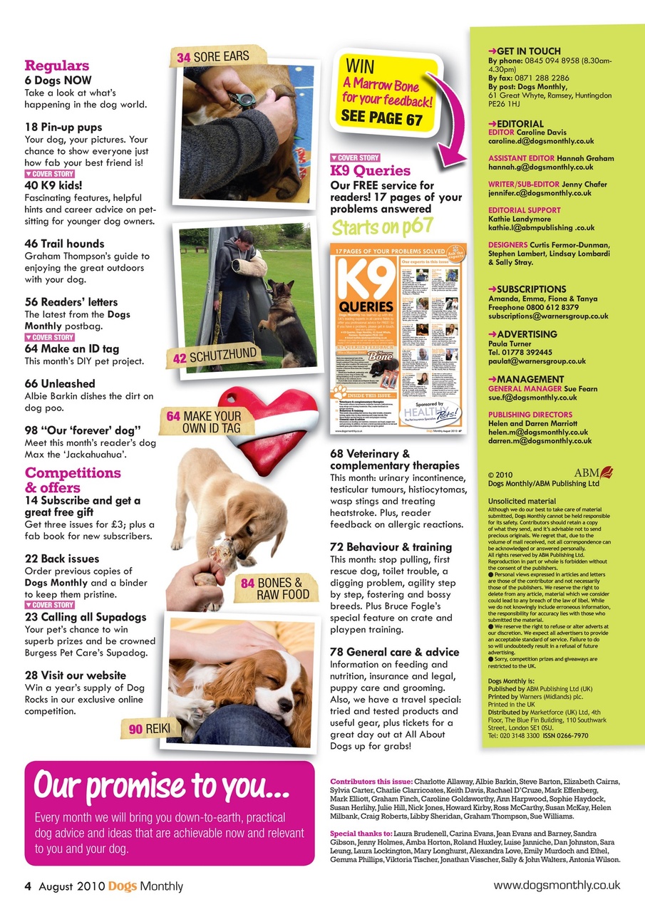 Dogs Monthly Preview Pages