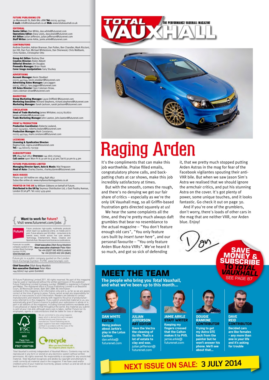 Performance Vauxhall Preview Pages