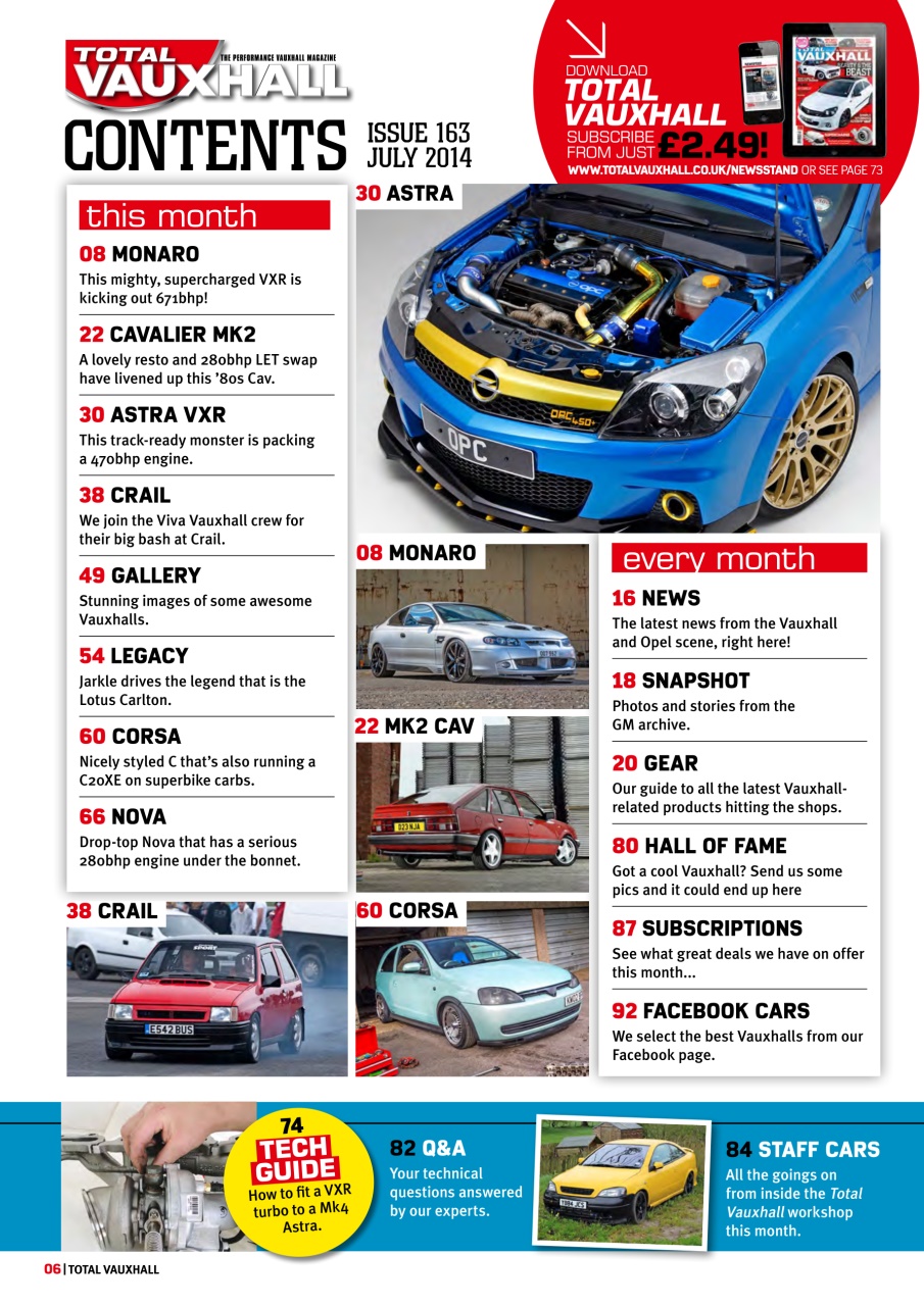 Performance Vauxhall Preview Pages
