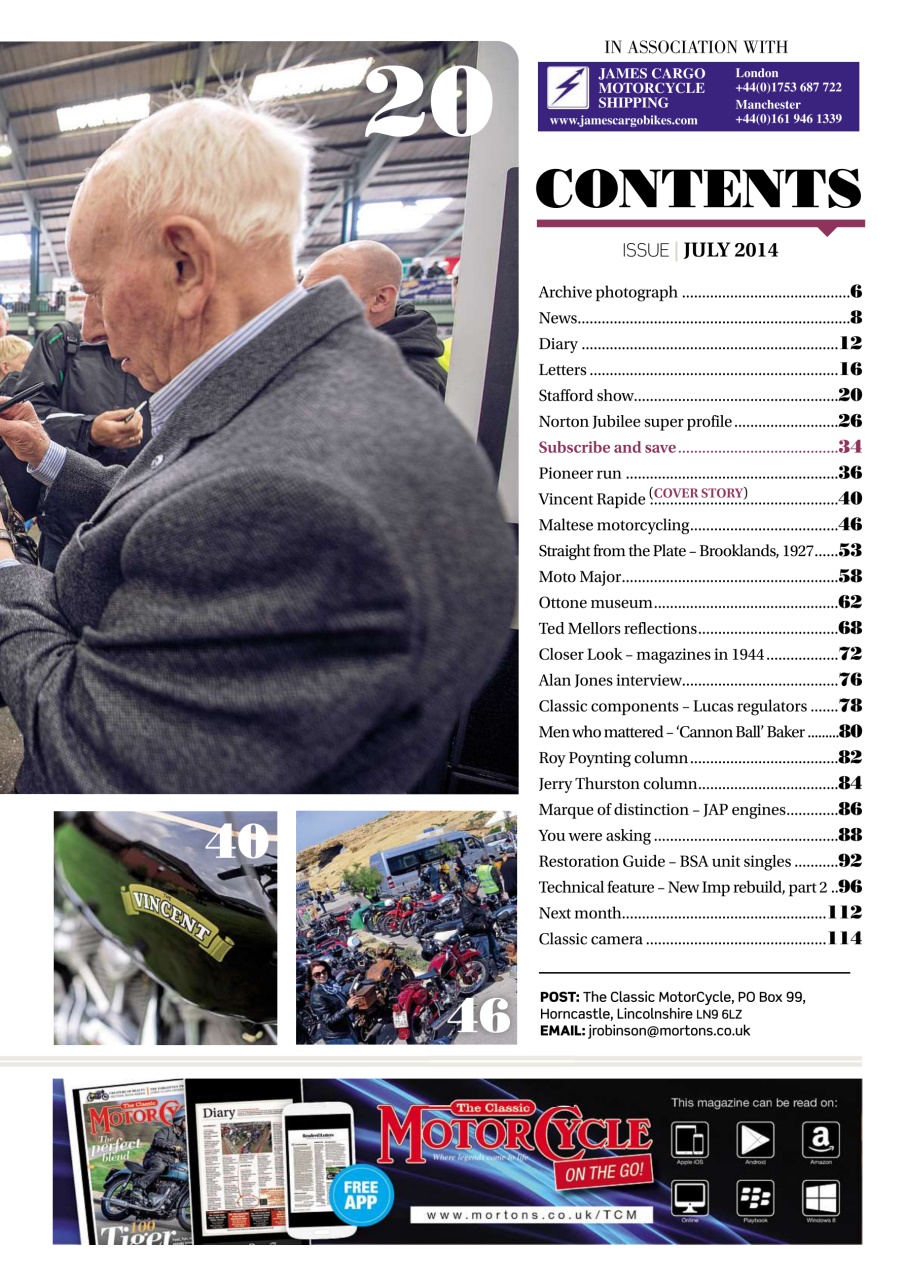 The Classic MotorCycle Preview Pages