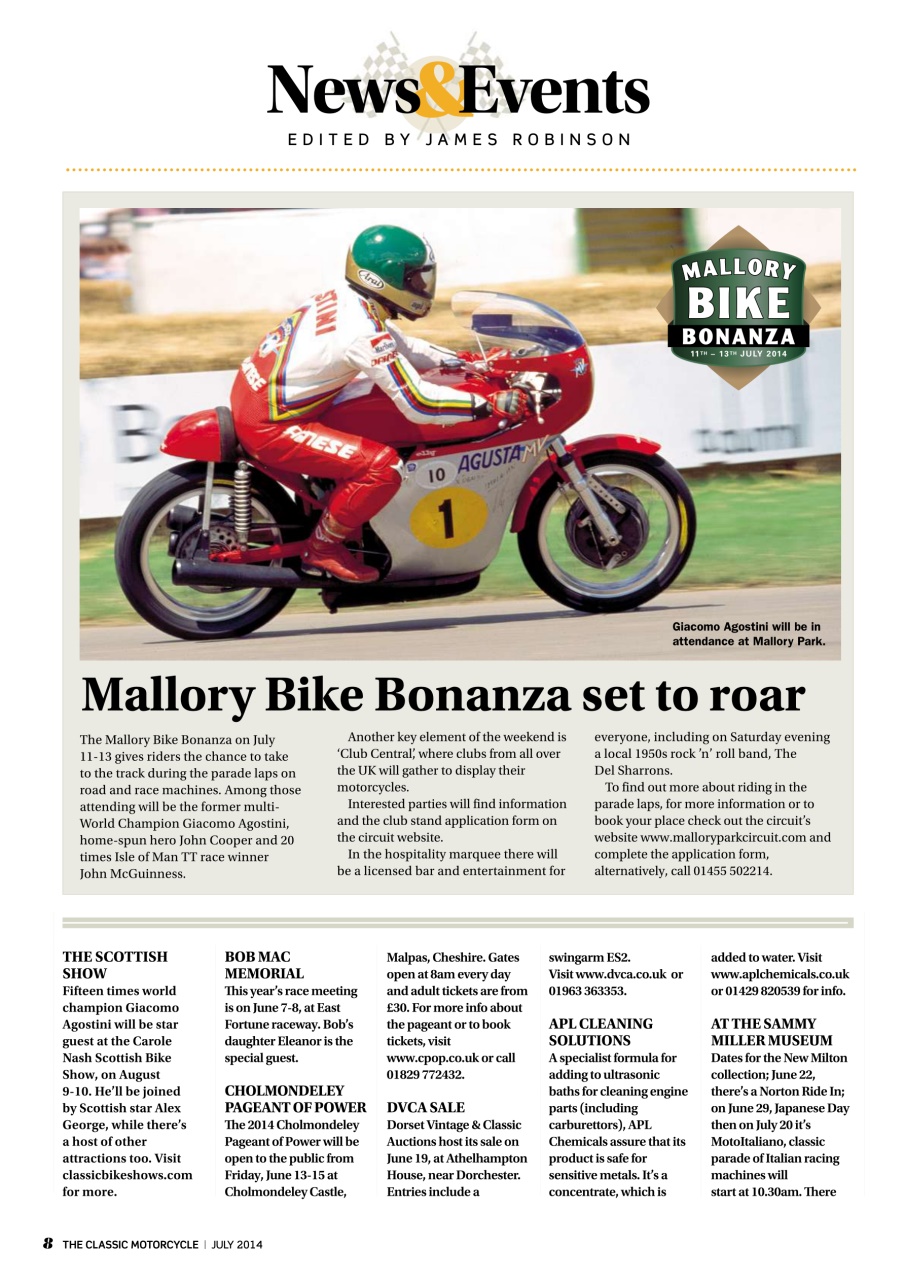 The Classic MotorCycle Preview Pages