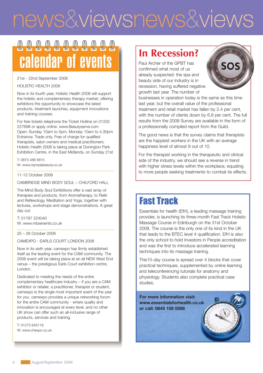 Massage World Preview Pages