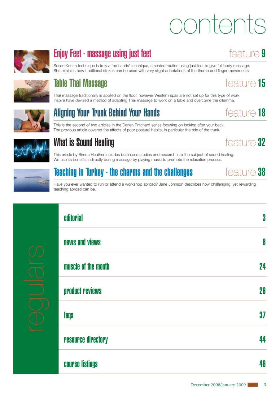 Massage World Preview Pages