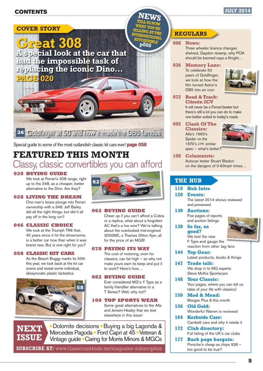 Classic Motoring Preview Pages