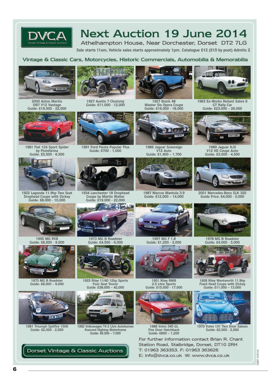 Classic Motoring Preview Pages
