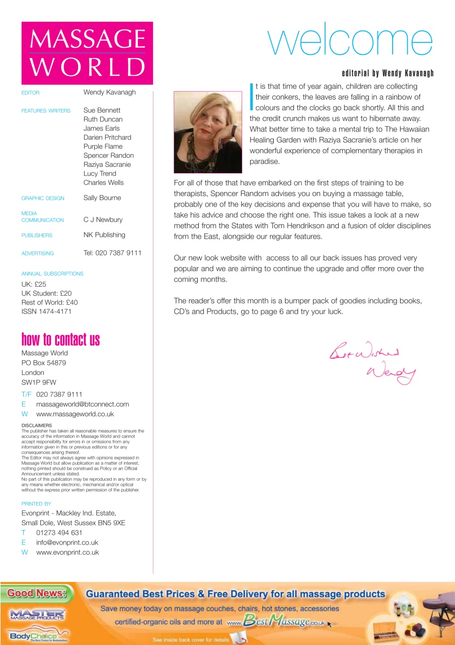 Massage World Preview Pages