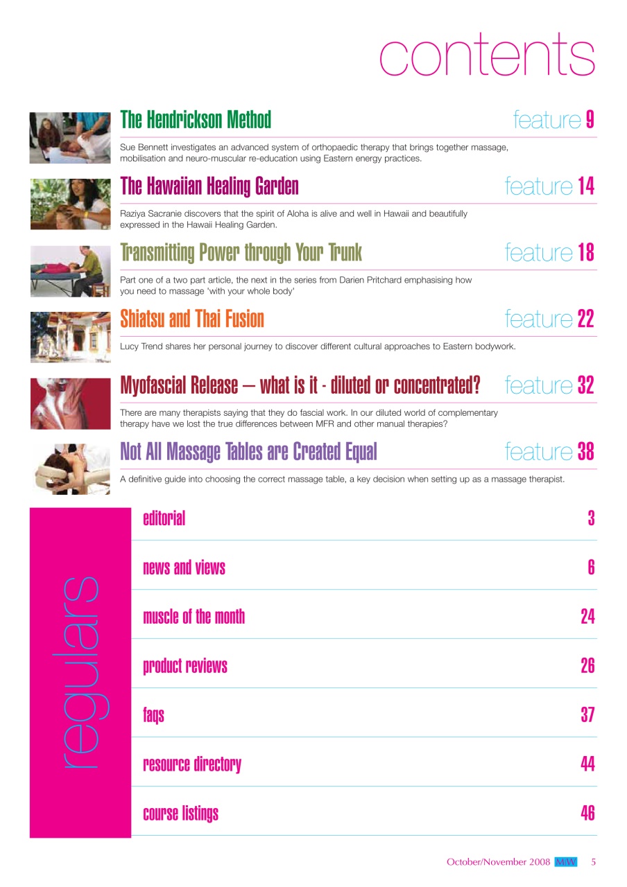 Massage World Preview Pages