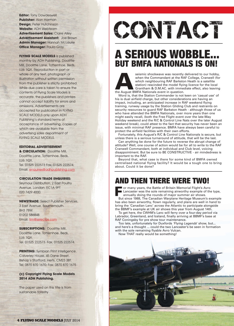 Flying Scale Models Preview Pages