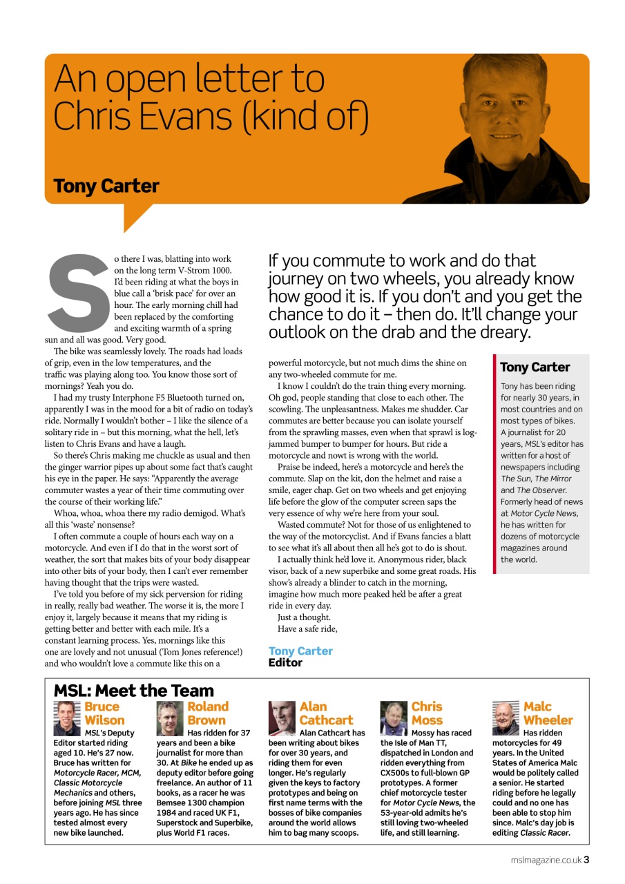 Motorcycle Sport & Leisure Preview Pages