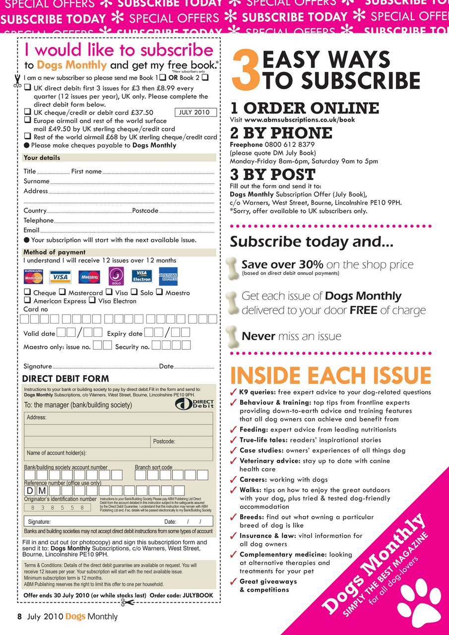 Dogs Monthly Preview Pages