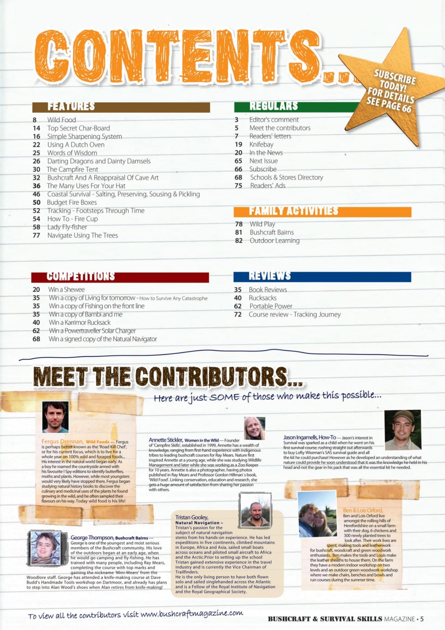 Bushcraft & Survival Skills Magazine Preview Pages