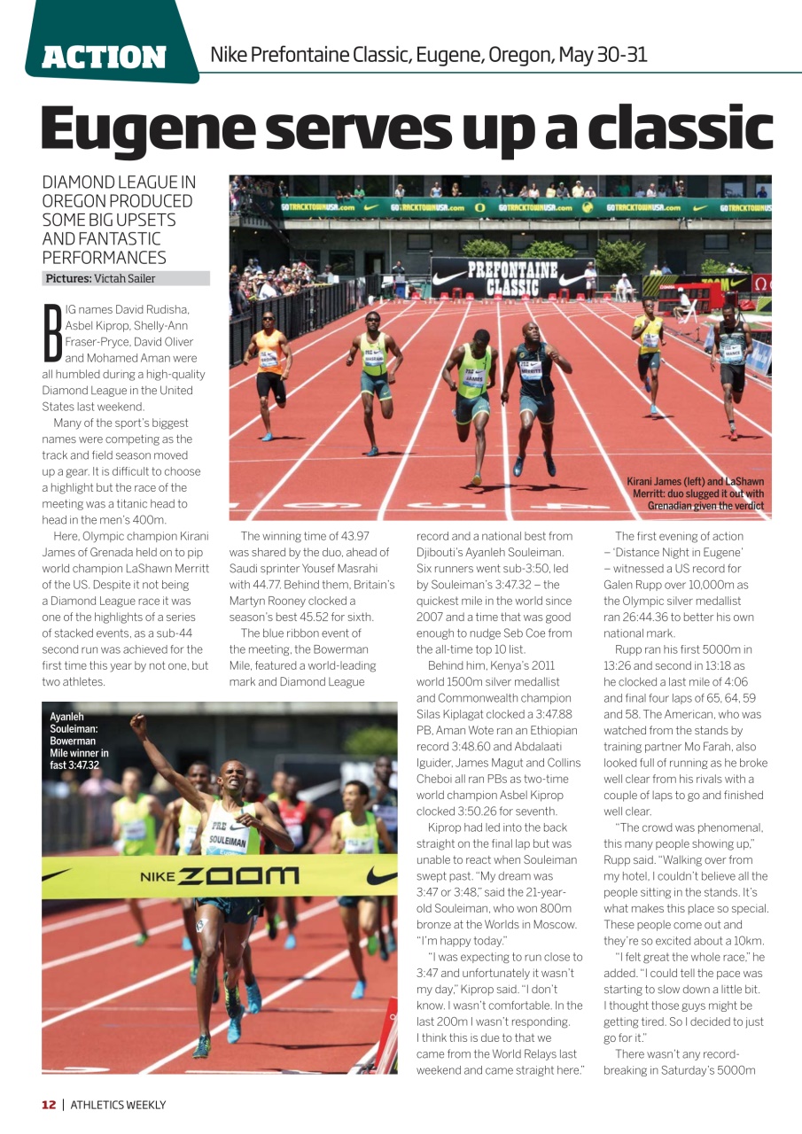 AW – Athletics Weekly Magazine Preview Pages